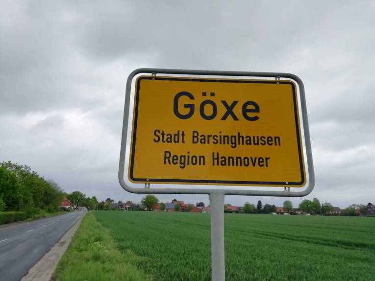 Ortseingangsschild Göxe